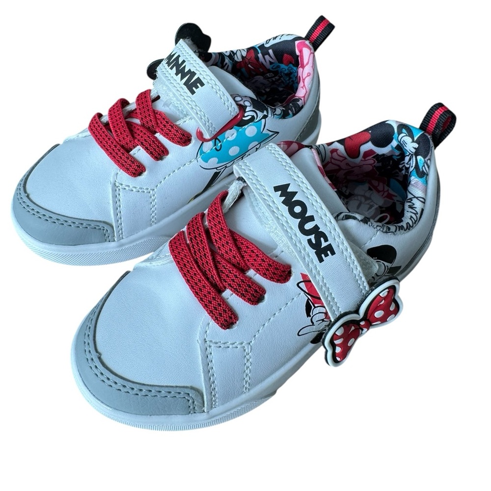 Disney Minnie Mouse Toddler Sneakers Size 10 NWOT Water-Resistant Bow Shoes